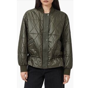 All Saints Alii Quilted Bomber Jacket